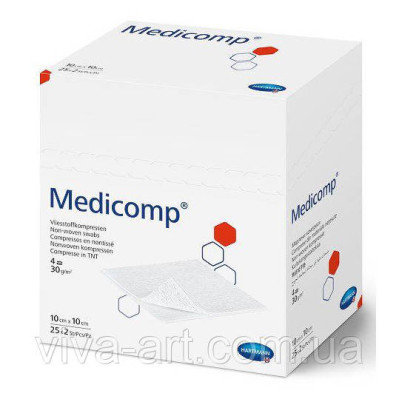 Серветка з нетканого матеріалу Medicomp® 5см х 5см (упаковка)