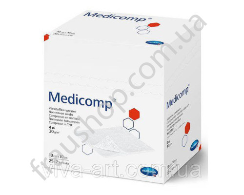 Серветка з нетканого матеріалу Medicomp® 5см х 5см (упаковка)