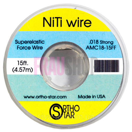 Титановая проволока, моток 457 см (диаметр в ассортименте), OrthoStar (США) 4.57, 0.45 мм (018'')