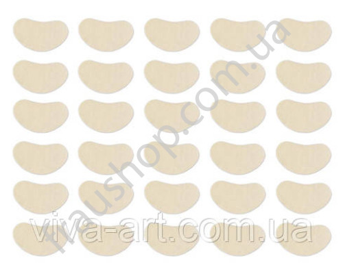 Подушечка из фетра под плюсну, белая на клеевой основе, размер М, толщина 3 мм - 30 шт. / Лист