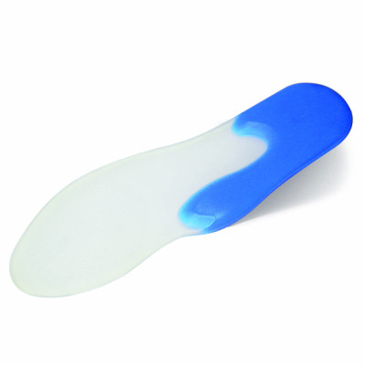 Устілка гелева з блакитною вставкою під п'ятдесят яту - пара L (40-42), Довжина 27см 