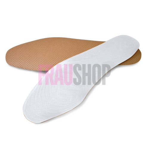 Устілки з гелю покриті шкірою для втомлених ніг, універсальний розмір, пара, Fresco (Іспанія)