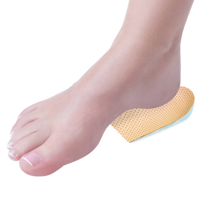 Підп'яточник гелевий покритий шкірою, комфортний для втомлених ніг - пара 