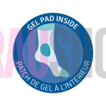 Шкарпетка з гелевим захистом зони щиколотки з відкритим носком, розмір на вибір, шт.