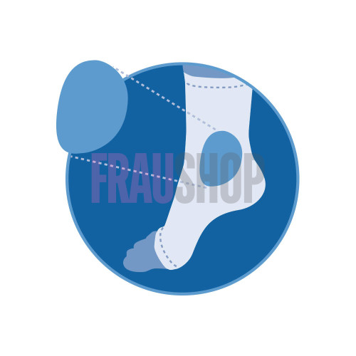 Шкарпетка з гелевим захистом зони щиколотки з відкритим носком, розмір на вибір, шт.