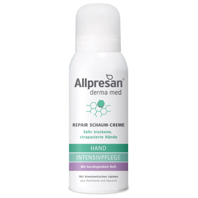 Відновлюючий крем-пінка Allpresan Derma med Hand INTENSIVE CARE із заспокійливим ароматом, 100 мл