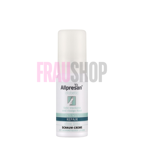 Крем-піна для сухої, потрісканої шкіри стоп та гомілок діабетиків, Allpresan Diabetic Intensive+Repair без сечовини, 15 мл