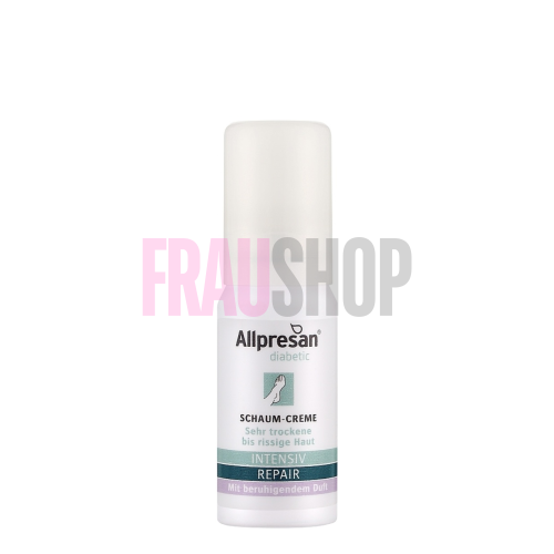 Крем-піна для сухої, потрісканої шкіри стоп та гомілок діабетиків, Allpresan Diabetic Intensive+Repair, заспокійлива