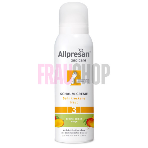 Крем-піна #3 для дуже сухої шкіри стоп "Манго", Original Schaum-Creme Allpresan Mango, 125 мл