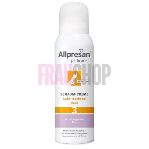 Крем-піна #3 заспокійлива для дуже сухої шкіри стоп Fuß spezial Original Schaum-Creme SCENT Allpresan, 125 мл
