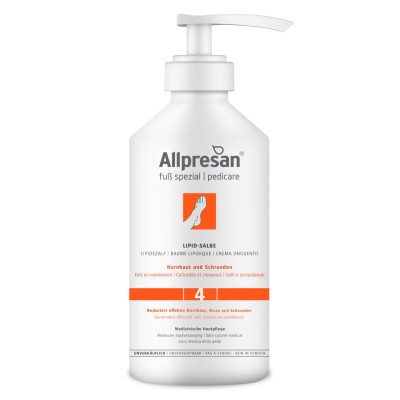 Липидная мазь #4 для мозолистой и потрескавшейся кожи стоп pedicare Lipid-Salbe, Allpresan, 450 мл