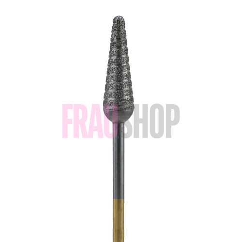 Алмазна насадка конус закруглений турбо, 6.2 мм, середній абразив, Diaswiss (Швейцарія)