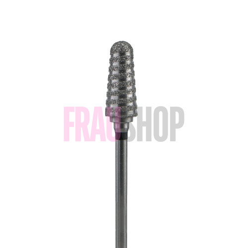 Алмазна насадка конус закруглений турбо, 6.3 мм, грубий абразив, Diaswiss (Швейцарія)