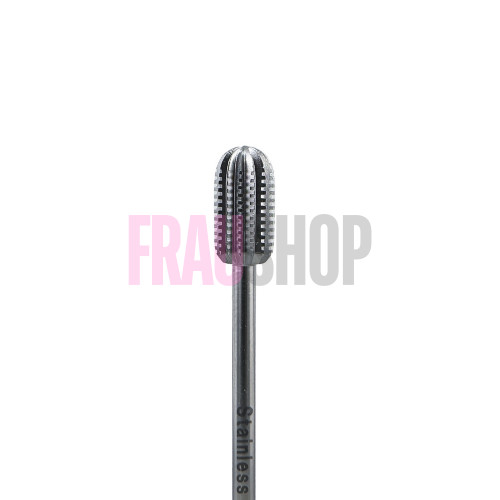 Стальная фреза цилиндр с закругленным торцом и продольной насечкой, 6 мм, Meisinger (Германия)