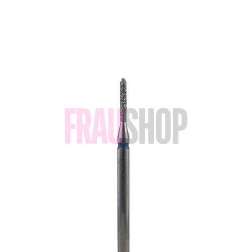 Алмазная насадка цилиндр закругленный для кутикулы, 1.2 мм, средний абразив, Meisinger (Германия)