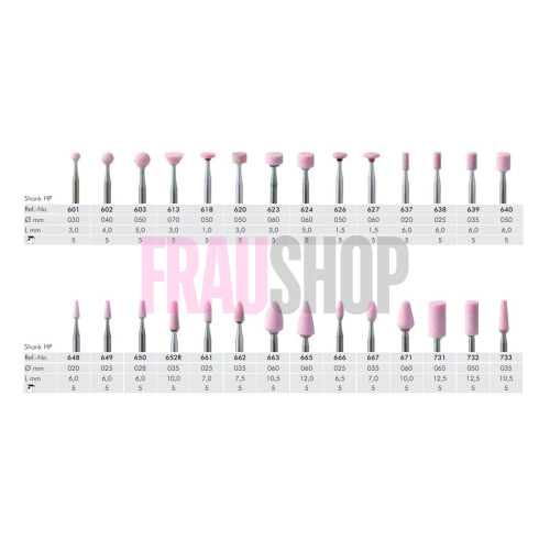 Камінь свічка малий рожевий, для манікюру, 2.5 мм, Meisinger (Німеччина)