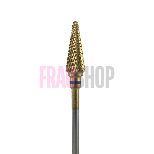 Фреза закруглений конус, нітрид титанове покриття, велика насічка, 6 мм, Diaswiss (Швейцарія)