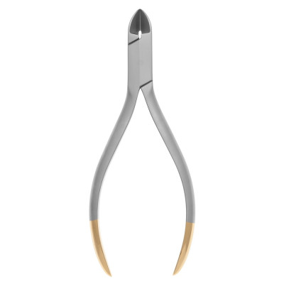 Кусачки для проволоки, включая титановый с твердосплавными накладками изогнутые под углом 15°, 130 мм, Medesy