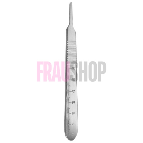 Ручка плоская для скальпеля с миллиметровой линейкой, стандарт №3, 125 мм, Medesy (Италия)