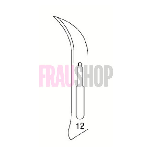 Стерильні леза №12 з кріпленням стандарт №3, шт., Schreiber (Німеччина)