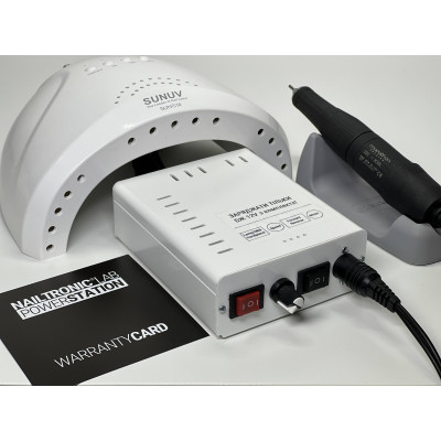 Повербанк комбинированный 2в1, для фрезера и УФ лампы Power station Кombi (PS30-9k)