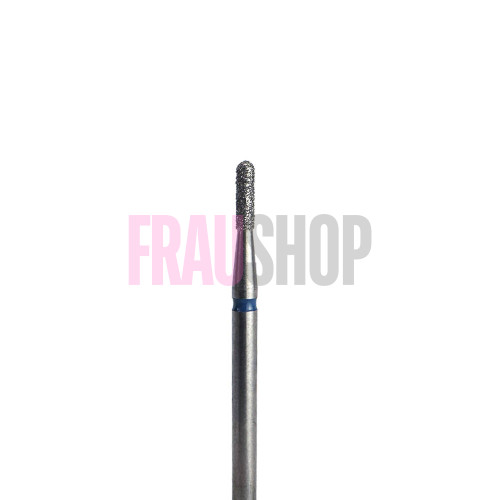 Алмазна насадка циліндр закруглений, 1.6 мм, середній абразив, Meisinger (Німеччина)