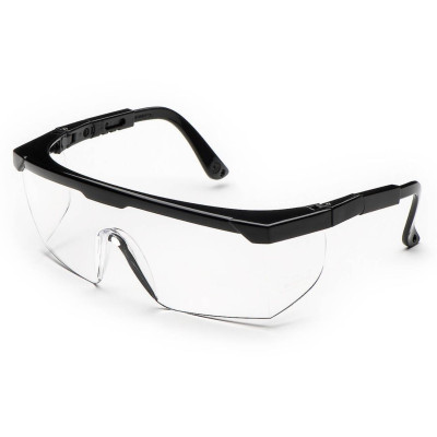 Окуляри захисні 511 незапотіваючі, чорна оправа, регулювання дужок, Univet (Італія)