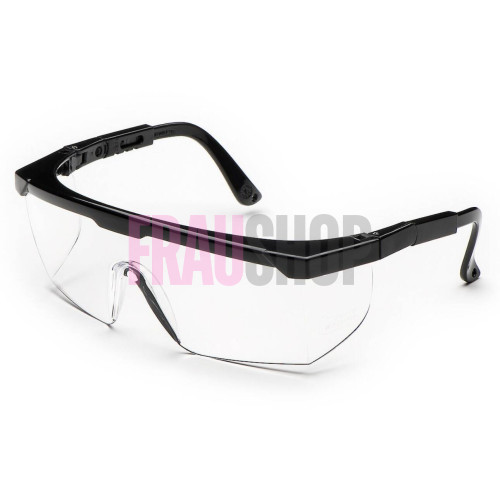 Окуляри захисні 511 незапотіваючі, чорна оправа, регулювання дужок, Univet (Італія)