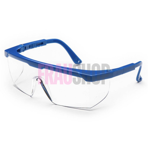 Окуляри захисні 511 покриття від подряпин, синя оправа, регулювання дужок, Univet (Італія)