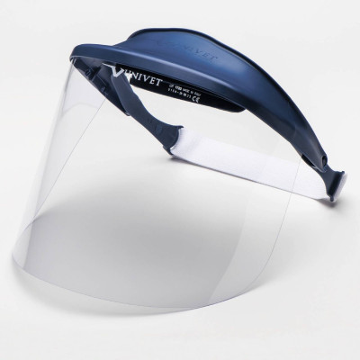 Щиток без запотівання з синім козирком №710, Univet (Італія) 