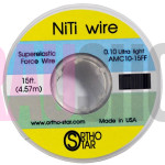 Титановий дріт моток 457 см, NiTi Wire, OrthoStar (США), діаметр на вибір