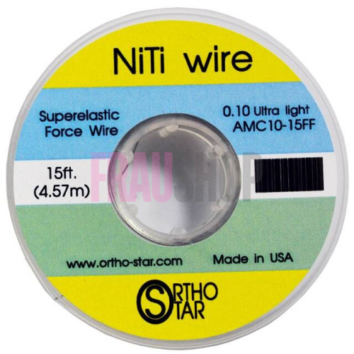 Титановий дріт моток 457 см, NiTi Wire, OrthoStar (США), діаметр на вибір