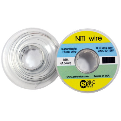 Титановий дріт моток 457 см, NiTi Wire, OrthoStar (США), діаметр на вибір