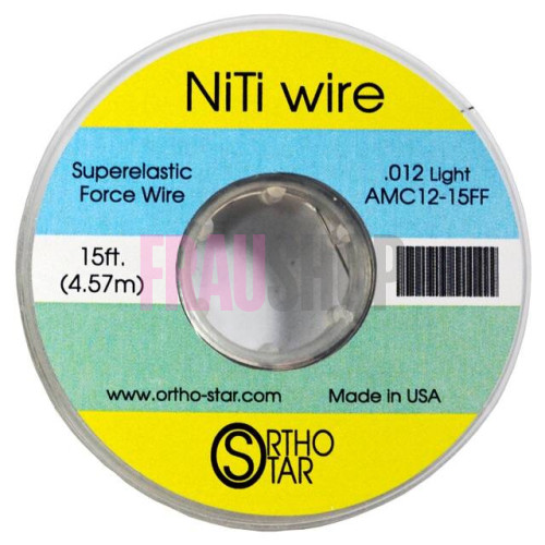Титановий дріт моток 457 см, NiTi Wire, OrthoStar (США), діаметр на вибір