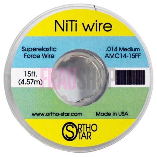 Титановий дріт моток 457 см, NiTi Wire, OrthoStar (США), діаметр на вибір
