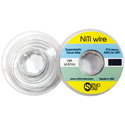 Титановий дріт моток 457 см, NiTi Wire, OrthoStar (США), діаметр на вибір