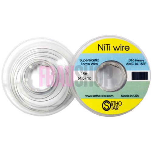 Титановий дріт моток 457 см, NiTi Wire, OrthoStar (США), діаметр на вибір