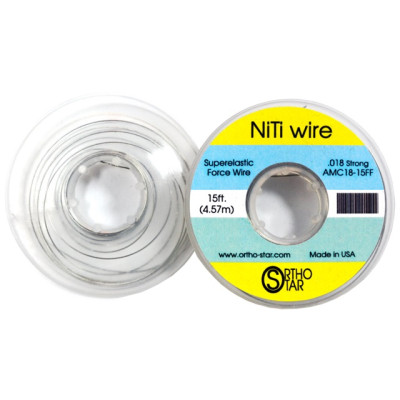 Титановий дріт моток 457 см, NiTi Wire, OrthoStar (США), діаметр на вибір