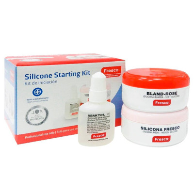 Стартовий набір силіконів (2 види по 100г + каталізатор) для виготовлення ортозів, Fresco (Іспанія)