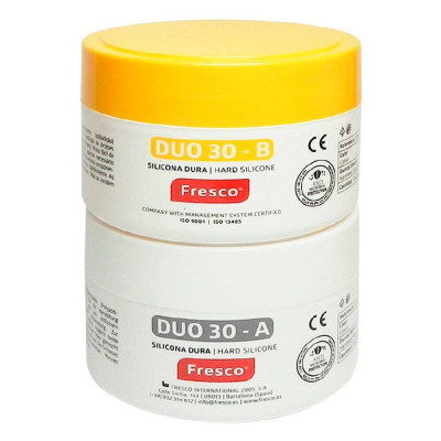 А-силікон Silicone 250 г + 250 г, DUO30 — A + B Shore A30 (жорсткий), Fresco (Іспанія)