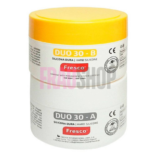 А-силікон Silicone 250 г + 250 г, DUO30 — A + B Shore A30 (жорсткий), Fresco (Іспанія)