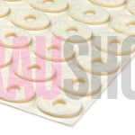 Кільце овальне фетрове на клейовій основі, товщина 2 мм, розмір на вибір 135 шт.