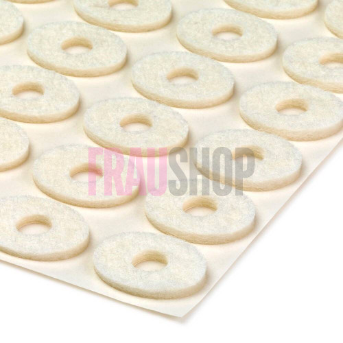 Кільце овальне фетрове на клейовій основі, товщина 2 мм, розмір на вибір 135 шт.