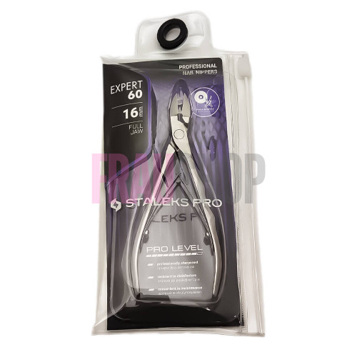 Кусачки професійні для нігтів STALEKS (Сталекс) PRO EXPERT 60 NE-60-16 ріжуча частина 16 мм