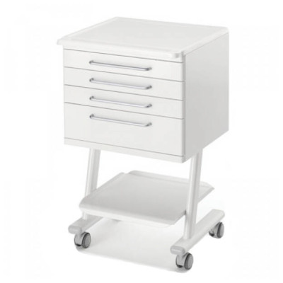Мобільна тумбочка з чотирма ящиками, 1 стільницею і 1 поличкою (Італія) 