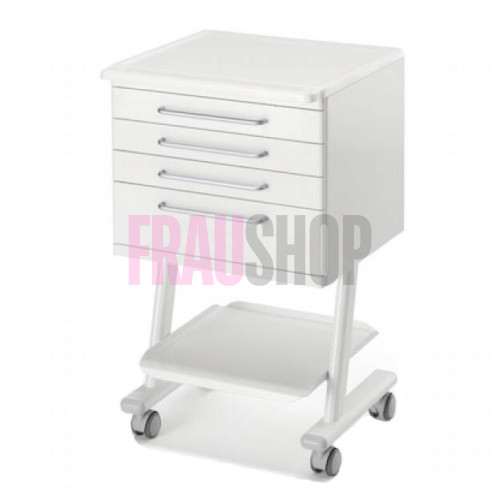 Мобільна тумбочка з чотирма ящиками, 1 стільницею і 1 поличкою (Італія)