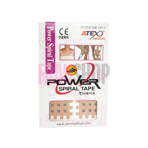 Крос тейп середній type B, 3*4 см в уп. 120 шт., бежевий Atex