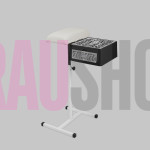 Витяжка для педикюру з фільтром ÜLKA Premium чорна з білою стійкою