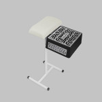 Витяжка для педикюру з фільтром ÜLKA Premium чорна з білою стійкою