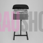 Витяжка для педикюру з фільтром ÜLKA Premium сіра з чорною стійкою